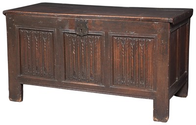Lot 176 - English Oak Joined Chest 17th Century and...