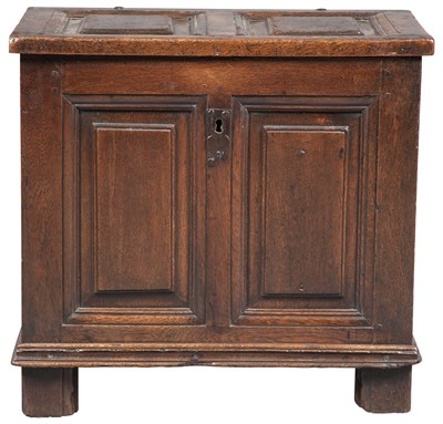 Lot 173 - English Oak Joined Child's Chest 17th Century...