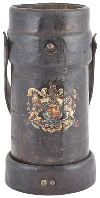 Lot 205 - English Leather Shell Casing 19th Century With...