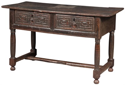 Lot 122 - Spanish Baroque Oak Joined Side Table 17th...