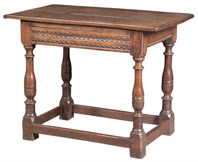 Lot 170 - English Elm and Oak Joined Table 17th Century...