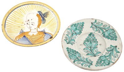 Lot 107 - Montelupo Maiolica Dish 17th Century Painted...