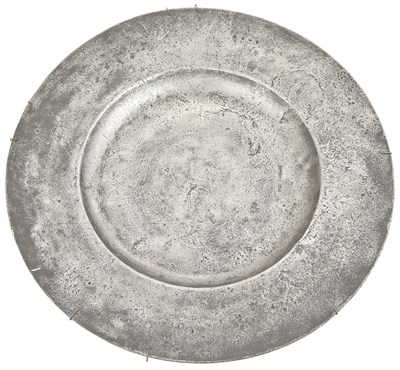Lot 153 - English Large Pewter Charger 17th Century...