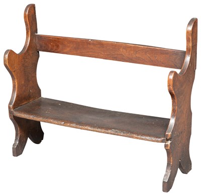 Lot 203 - English Elm Shelf 18th/19th Century With...