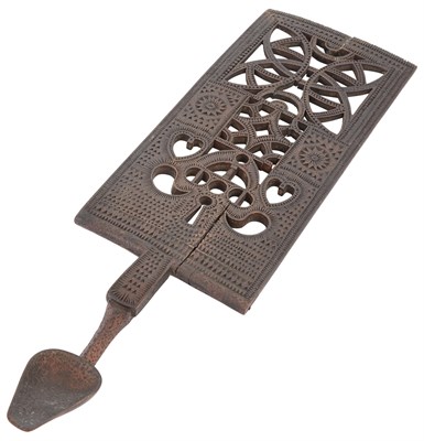 Lot 132 - Welsh Carved Wood Love Spoon 19th Century With...