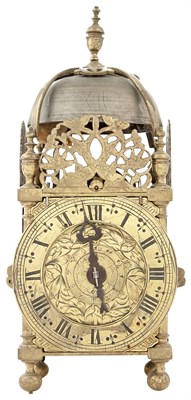 Lot 180 - English Brass Lantern Clock 17th/18th Century...