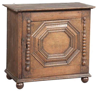 Lot 148 - English Oak Joined Mural Spice Cabinet 17th...