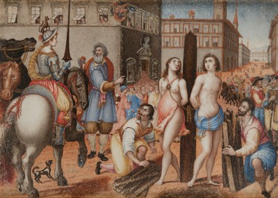 Lot 100 - French School 17th Century Clorinda Rescuing...