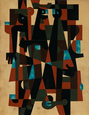 Lot 64 - Carlos Merida Guatemalan, 1895-1984 La Elegida,...