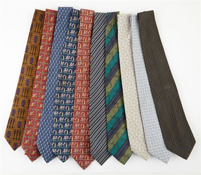 Lot 339 - Miscellaneous Group of Designer Silk Neckties...