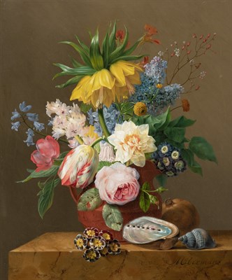 Lot 32 - Anthony Oberman Dutch, 1781-1845 Still Life of...