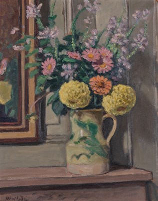 Lot 80 - Albert Andre French, 1869-1954 Dahlias Jaunes...