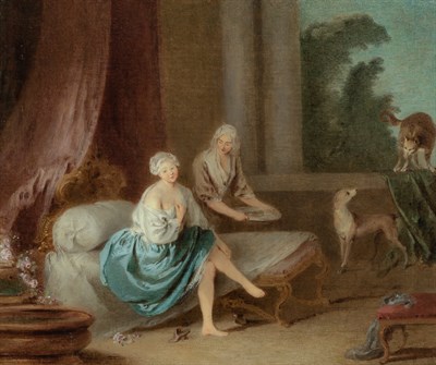 Lot 35 - Jan Baptiste Pater French, 1695-1736 A Lady in...
