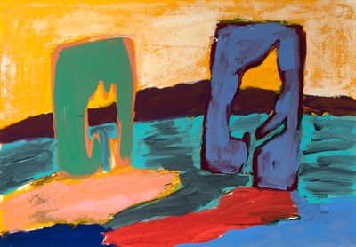 Lot 47 - Menashe Kadishman Israeli, 1932-2005 Cut-Out...