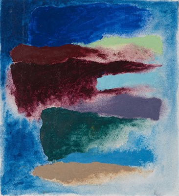 Lot 29 - Friedel Dzubas German/American, 1915-1994 Blue...