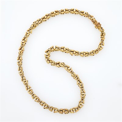 Lot 83 - Long Gold Link Chain Necklace