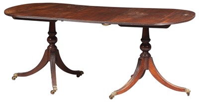 Lot 243 - George III Style Inlaid Mahogany Two-Pedestal...