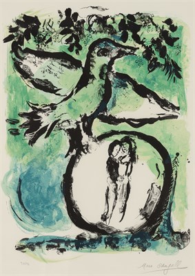 Lot 55 - Marc Chagall (1887-1985) L'OISEAU VERT...