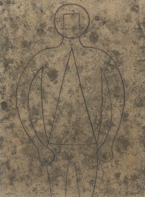 Lot 170 - Rufino Tamayo (1899-1991) FIGURA DE HOMBRE EN...