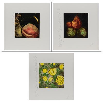 Lot 165 - Donald Sultan (b. 1951) STILL LIFE WITH PEACH;...