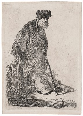 Lot 251 - Rembrandt van Rijn (1606-1669) MAN IN CLOAK...