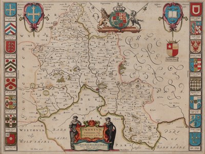 Lot 225 - [MAP] BLAEU, WILLEM. Oxonium Comitatus, vulgo...