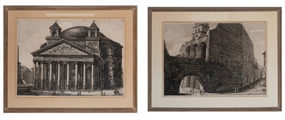 Lot 252 - Luigi Rossini (1790-1857) VEDUTA DEL PANTHEON...