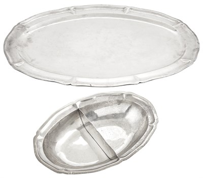 Lot 217 - Mexican Sterling Silver Oval Platter and...