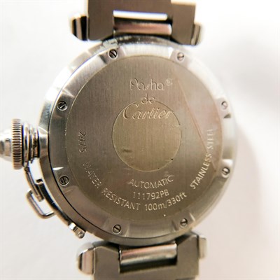 Lot 29 - Cartier Gentleman's Stainless Steel 'Pasha' Wristwatch, Ref. 2475