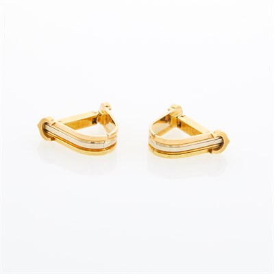 Lot 29 - Pair of Tricolor Gold Cufflinks