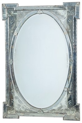 Lot 172 - Venetian Style Mirror-Framed Mirror Height 59...