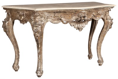 Lot 249 - Italian Rococo Style 'Mecca'-Decorated Marble...