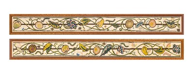 Lot 221 - Two Elizabethan Silk Needlework Panels of...