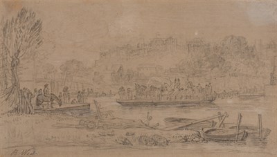 Lot 51 - Benjamin West, PRA American, 1738-1820 A Ferry...