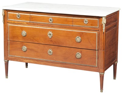 Lot 70 - Louis XVI Mahogany and Ormolu-Mounted Commode...
