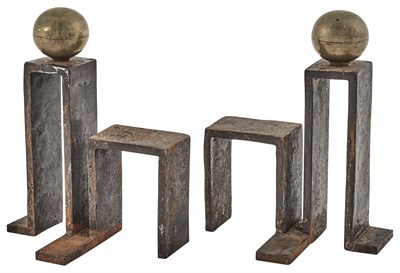 Lot 276 - Pair of Jean Royère Iron & Gilt-Bronze...