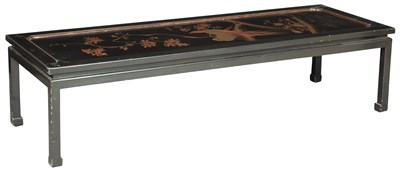 Lot 33 - Japanese Style Black Lacquered and Parcel Gilt...