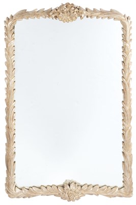 Lot 47 - Silvered Leaf Carved Mirror 20th Century...