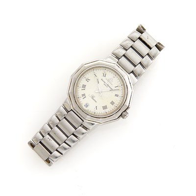 Lot 188 - Baume & Mercier Gentleman's Stainless Steel 'Riviera' Wristwatch, Ref. 5131.2