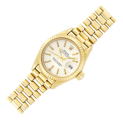 Lot 61 - Rolex Gold 'Oyster Perpetual Datejust' Wristwatch, Ref. 6917