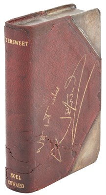 Lot 172 - COWARD, NOEL Presentation book-form hip-flask...