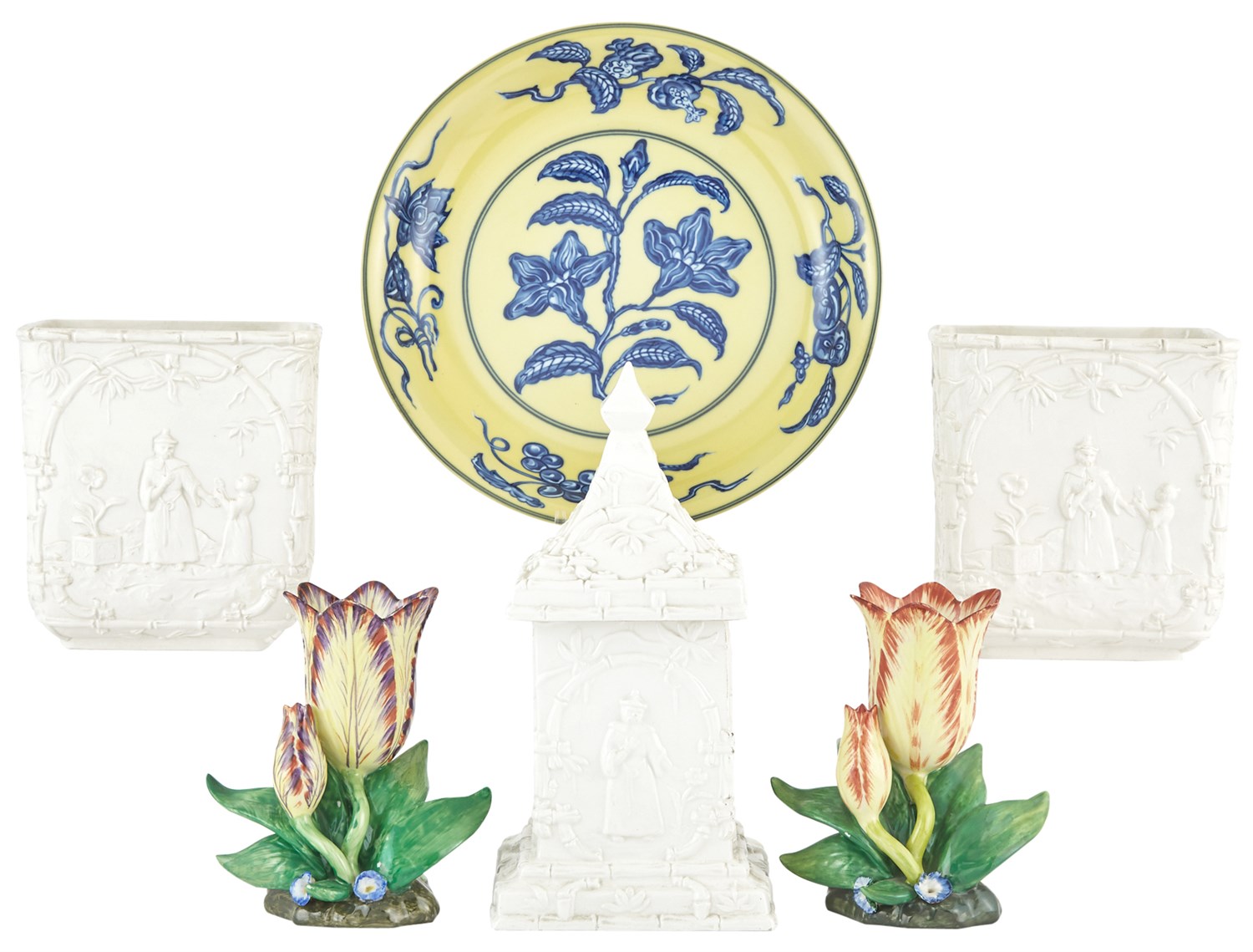 Lot 16 - Group of Mottahedeh Blanc de Chine Pottery...