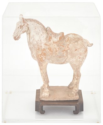 Lot 32 - Chinese Pottery Figure of a Standing Horse...