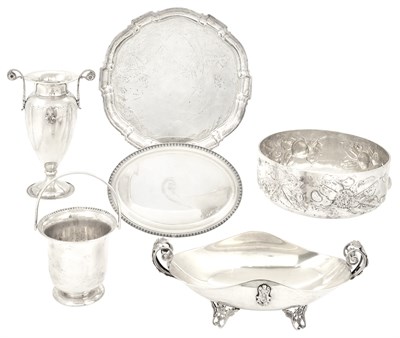 Lot 230 - Group of Italian Silver Table Articles 20th...
