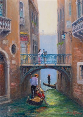 Lot 66 - Luciano Rampaso Italian, b. 1936 Venice Signed...