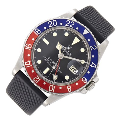 Lot 26 - Gentleman's Rolex Stainless Steel 'GMT-Master Oyster Perpetual' Wristwatch, Ref. 1675