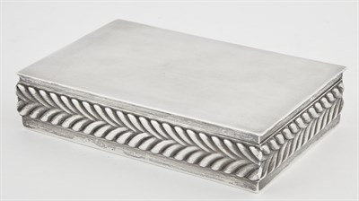 Lot 161 - Tiffany & Co. Sterling Silver Cigar Box Mid...