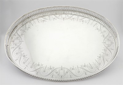 Lot 181 - Portuguese Silver Gallery Tray Porto, circa...