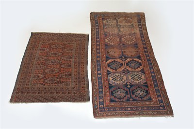 Lot 274 - Two Assorted Rugs A Kurdish rug together with...
