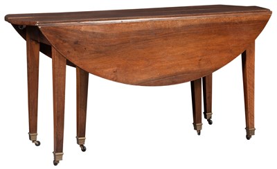Lot 154 - Directoire Walnut Extension Dining Table With...